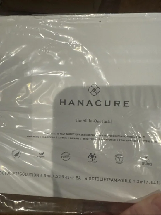 All-In-One Facial/Hanacure Set/4 Facials/Clear Multi-Benefit Mask Set with Brush - Picture 9 of 15